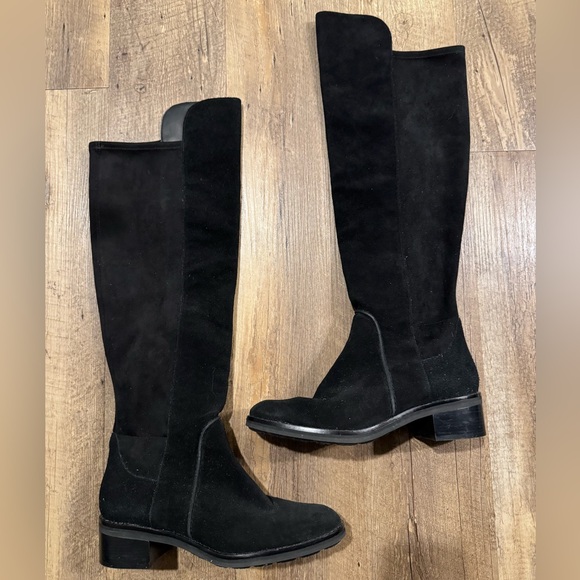 Cole Haan Calgary Suede Black over the knee boots - Picture 1 of 4